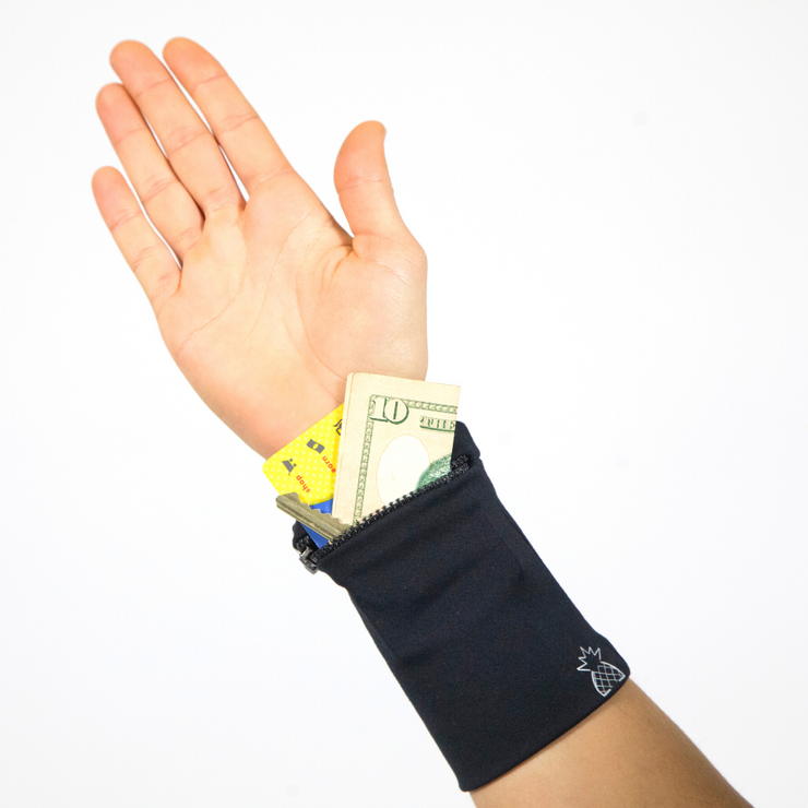 Grey RFID Wallet w/ Wrist Strap - Evelie Blu Boutique